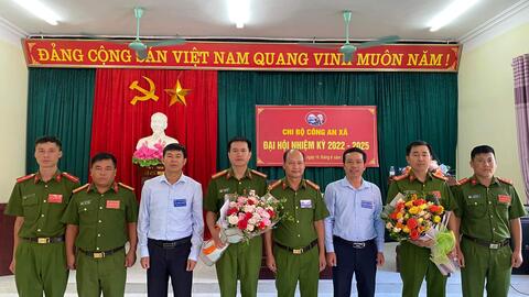 Chi bộ Công an xã San Thàng tổ chức Đại hội lần thứ II, nhiệm kỳ 2022 - 2025