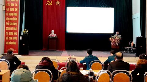 Hội nghị Ban Chấp hành Đảng bộ xã San Thàng (mở rộng).