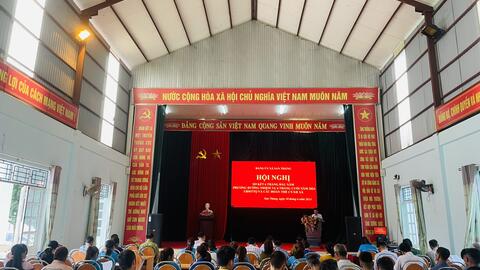 Hội nghị Sơ kết 6 tháng đầu năm và triển khai phương hướng nhiệm vụ 6 tháng cuối năm 2024 giữa Uỷ ban Mặt trận Tổ quốc và các đoàn thể chính trị - xã hội  xã San Thàng.