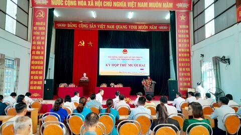 Kỳ họp thứ mười hai, HĐND xã San Thàng khóa XXI, nhiệm kỳ 2021-2026