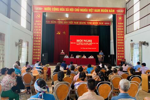 Đại biểu HĐND tỉnh, thành phố tiếp xúc cử tri xã San Thàng