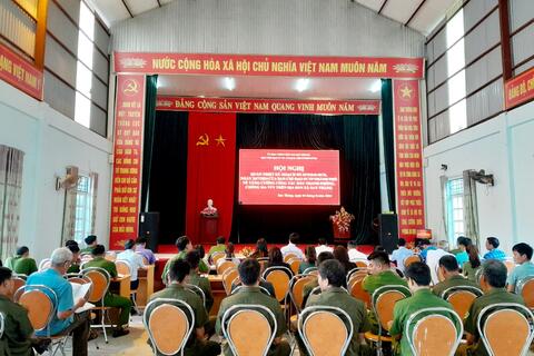 Hội nghị triển khai kế hoạch số 2575/KH-BCĐ ngày 26/7/2024 của ban chỉ đạo PCTP thành phố về tăng cường công tác đấu tranh phòng, chống ma túy trên địa bàn xã San Thàng, thành phố Lai Châu.